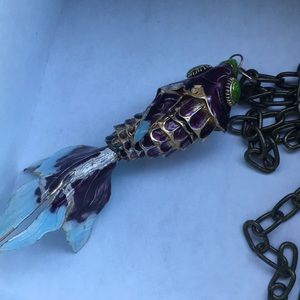 Unique koi fish necklace